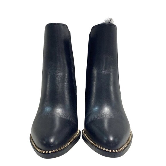 Coach Studded Black Leather Pierce Bootie Boots - Black - US 8.5 - Picture 3 of 6